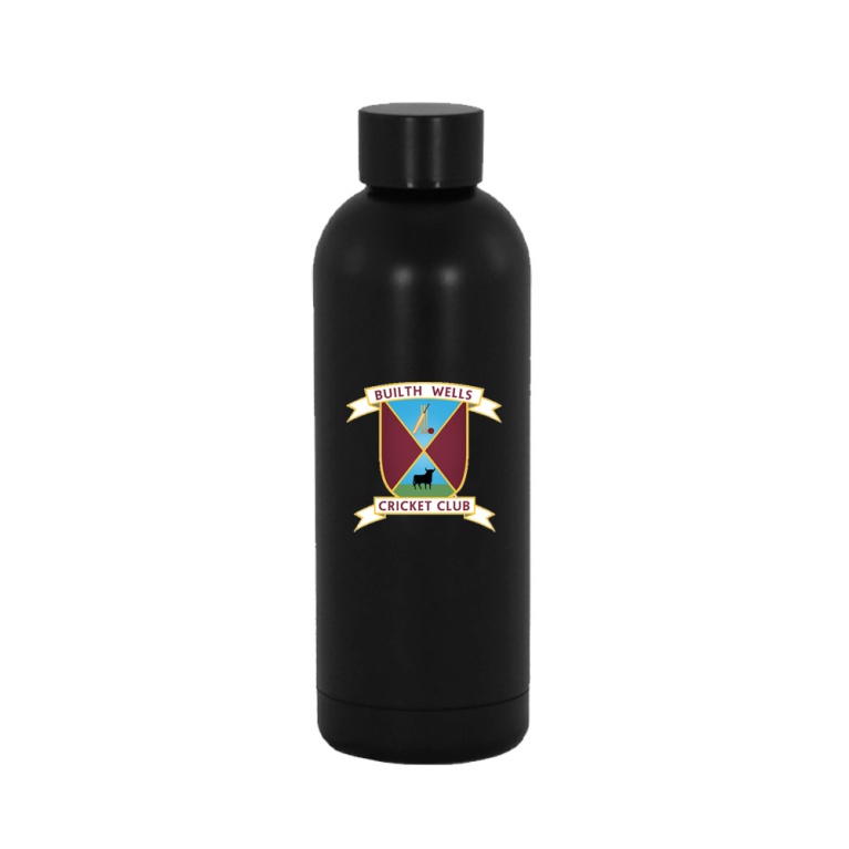 Builth Wells CC STAINLESS STEEL BOTTLE - 500ML